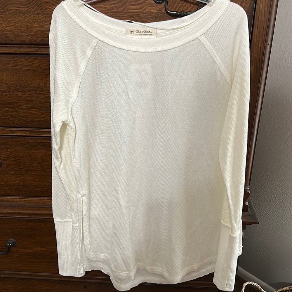 Free People size small white tunic top
